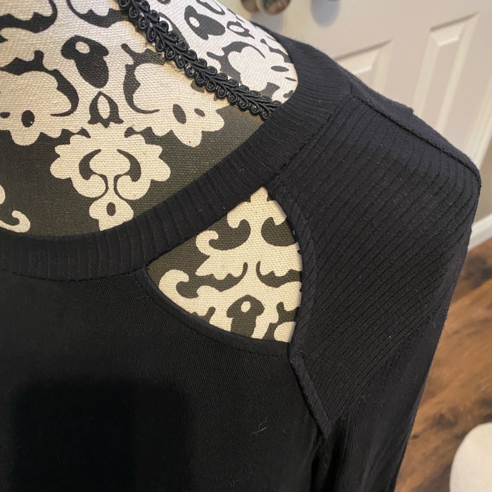 American Eagle Black Cut Out Dress Size Large - Picture 3 of 5